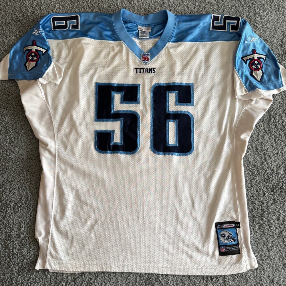 Vintage 2001 Authentic Reebok Randall Godfrey Tennessee Titans Jersey 54 XXL